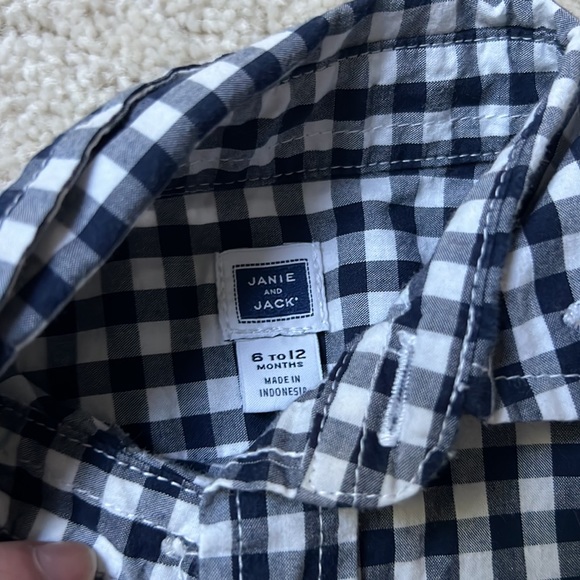 Janie and Jack button down bundle. Size 6 to 12 months. - Picture 2 of 3